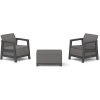 Keter SCANDI LINEA BALCONY Mountain Grey/Grafit