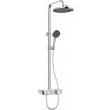 kielle Oudee - Sprchový set s termostatom, 26 cm, 3 prúdy, chróm/biela/čierna - 20602000