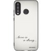 Picasee silikonový černý obal pro Huawei P30 Lite - Love is a drug