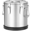 Nerezová termoska Kitchen Line na prepravu potravín, HENDI, Kitchen Line, 15L, Strieborná, ø300x(H)330mm