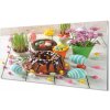 Nástenný panel Vajíčko torta kvety 100x50 cm
