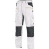 CANIS Pánske nohavice CXS STRETCH do pása, bielo-šedé (DOPREDAJ), Varianta bielo-sivá, Veľkosť 56
