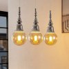 Lucande Gesja závesná lampa 3-pl., dlhá, chróm - 9920023