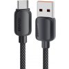 Essager ES-X46 opletený nabíjací a dátový USB-A na USB-C 2m černý