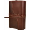 imago Kožený obal na knihu, hnedý, veľkosť malý