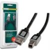 Digitus USB kábel A/samec na B/samec,2xtienený, 3m čierno/šedý, blister DB-300119-030-D