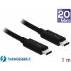 Delock 84845 (20 Gb/s) USB-C™ kabel samec > samec pacivní, 5 A, 1m, černý
