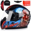 MOTOCYKLOVÁ PRILBA LS2 FF353 RAPID II ZOMBIE RED SYSTÉM PINLOCK ECER 22.06