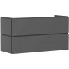 Hansgrohe Xilesa E Umývadlová skrinka, 62x118x47 cm, 2 zásuvky, matná sivá 54264760-HG
