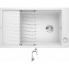 Blanco ELON XL 8 S biela + excentrické ovládanie + Blanco MIDA-S chróm 521454
