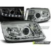 Tuning-tec PREDNÉ SVETLOMETY DAYLIGHT CHROME pasujú na VW BORA 09.98-05.05