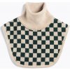 Nákrčník detský KID STORY snood Merino green chessboard