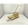 WOODEN TOYS Detské drevené sánky Durable s operadlom a madlom 90cm - nosnosť 100KG!!!