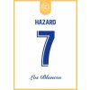 Superfutbal Maketa dresu Real Madrid, biela Rozmer: A2, Meno a číslo: Hazard 7