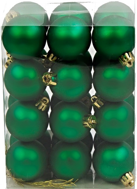 Vianočné gule sklenené 24 ks smaragdové od 2,9 € - Heureka.sk
