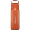 LifeStraw Go 2.0 Stainless Steel Water Filter Bottle 24oz Kyoto Orange LGV42SORWW