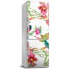 Nálepka fototapeta chladnička Vtáky a kvety 60x180 cm