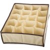 VERK GROUP Organizér na spodnú bielizeň, KIPIT, 24 priehradiek, béžový, 34 x 30 x 10 cm