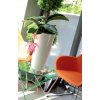 Kvetináč Prosperplast TUBUS SLIM biely lesk 25 cm
