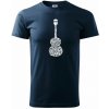 Gitara - názvy hudobných štýlov - Tričko extra veľké (5-8XL) - 5XL ( Tmavomodrá (veľmi tmavá - skoro čierna) )