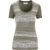 Icebreaker Women's Merino Tech Lite II Short Sleeve Scoop Tee Reflection Lines, Loden 0A56NR069 dámské tričko S