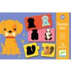 DJECO Puzzle duo: Tiene - 12ks; logické priraďovanie silueta - zviera