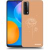 Picasee silikónový čierny obal pre Huawei P Smart 2021 - Peonies