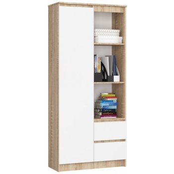 Ak furniture Rexa 80 cm dub sonoma/biela