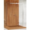 New Trendy Softi X sprchovací kút 100x90 cm štvorcová chromová lesklé/priehľadné sklo EXK-5324