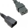 Napájací kábel C14 až C19 čierny, 2,5 m, 15A/250V, 14/3 SJT