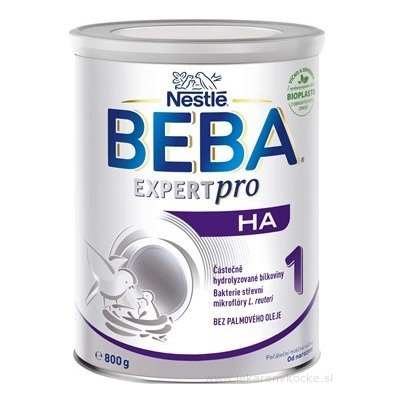 BEBA EXPERT pro HA 1 (inov.2022-09) počiatočná mliečna výživa (od narodenia) 1x800 g