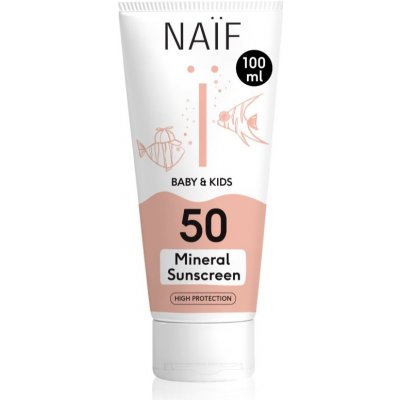 Naif Baby & Kids Mineral Sunscreen SPF 50 ochranný krém na opaľovanie pre bábätká a deti SPF 50 100 ml