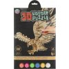 MOXY Drevené 3D vyfarbovacie puzzle Orol