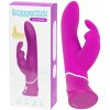 Happyrabbit Curve - vibrátor s dráždičom klitorisu - vodeodolný - fialový