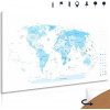 Obraz na korku precízna mapa sveta