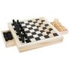 Small Foot Drevený kompaktný šach 3v1