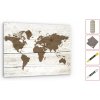 ALLboads Skleněný obraz 60x40 cm ALLBoards SVĚTLÁ MAPA TS64_30103