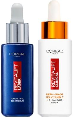 L\'Oréal Paris Revitalift Laser Pure Retinol Night Serum sada pleťové sérum 30 ml + pleťové sérum 30 ml