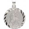 Medailón: svätý Krištof, obojstranný - strieborný - bez krabičky