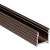 Ledco difuzora Prisadený hliníkový profil BC10 bronz 19x19mm, bez difuzora N16