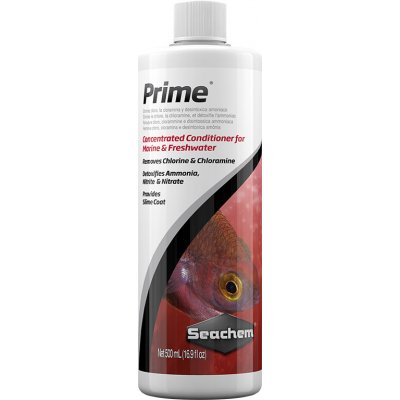Seachem Prime 500 ml odstraňuje chlór a amoniak z vodovodnej vody