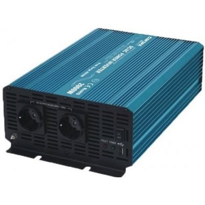 Carspa P2000UR-242 24V/230V, 2000W, USB, čistý sínus P2000UR-242