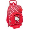 Školská taška na kolieskach Hello Kitty Iconic Biela Červená 33 x 42 x 14 cm