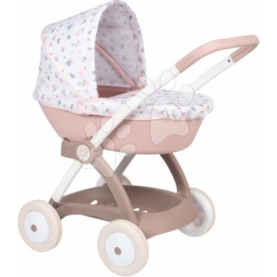 Smoby Hlboký s textilným poťahom Pram Natur D'Amour Baby Nurse 42 cm