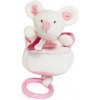 Doudou et Compagnie Paris Doudou Plyšová hudobná hračka 20 cm Myš