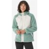 QUECHUA Dámska fleecová turistická mikina SH900 zelená XS