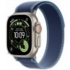 Apple Watch Ultra 3 (2025) 49mm Prírodný titán s modrým/jasne modrým trailovým ťahom M/L MEWU4QC/A