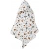 Bomimi Osuška s kapucňou FLANEL 80x80 korytnačka