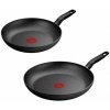 Panvica Tefal DARK ESSENTIAL Čierna Aluminium Ø 24 cm Ø 28 cm 2 Kusy (2 kusov)
