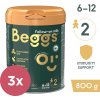 3x BEGGS 2 Mlieko pokračovacie 800 g 6m+ VP-F178382